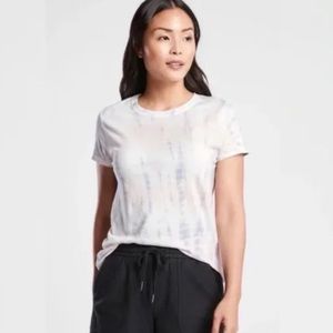 Athleta Organic Daily Tie Dye Tee in Kai Ballerina
